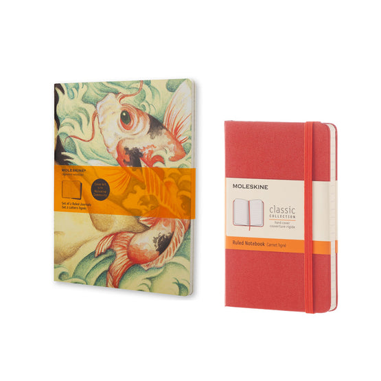 CARP FISH NOTEBOOK + ORANGE NOTEBOOK