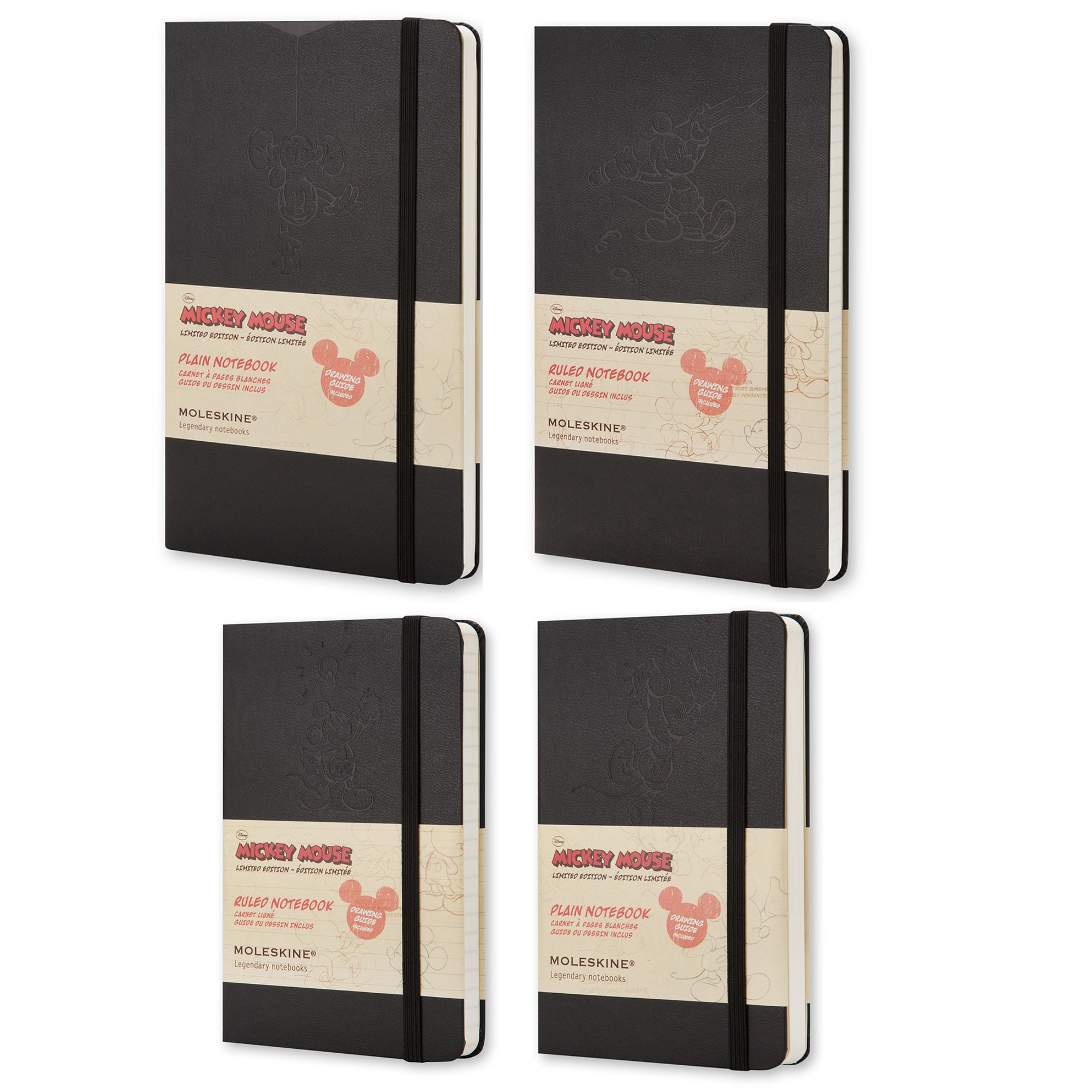 MICKEY MOUSE BOOKNOTES x4